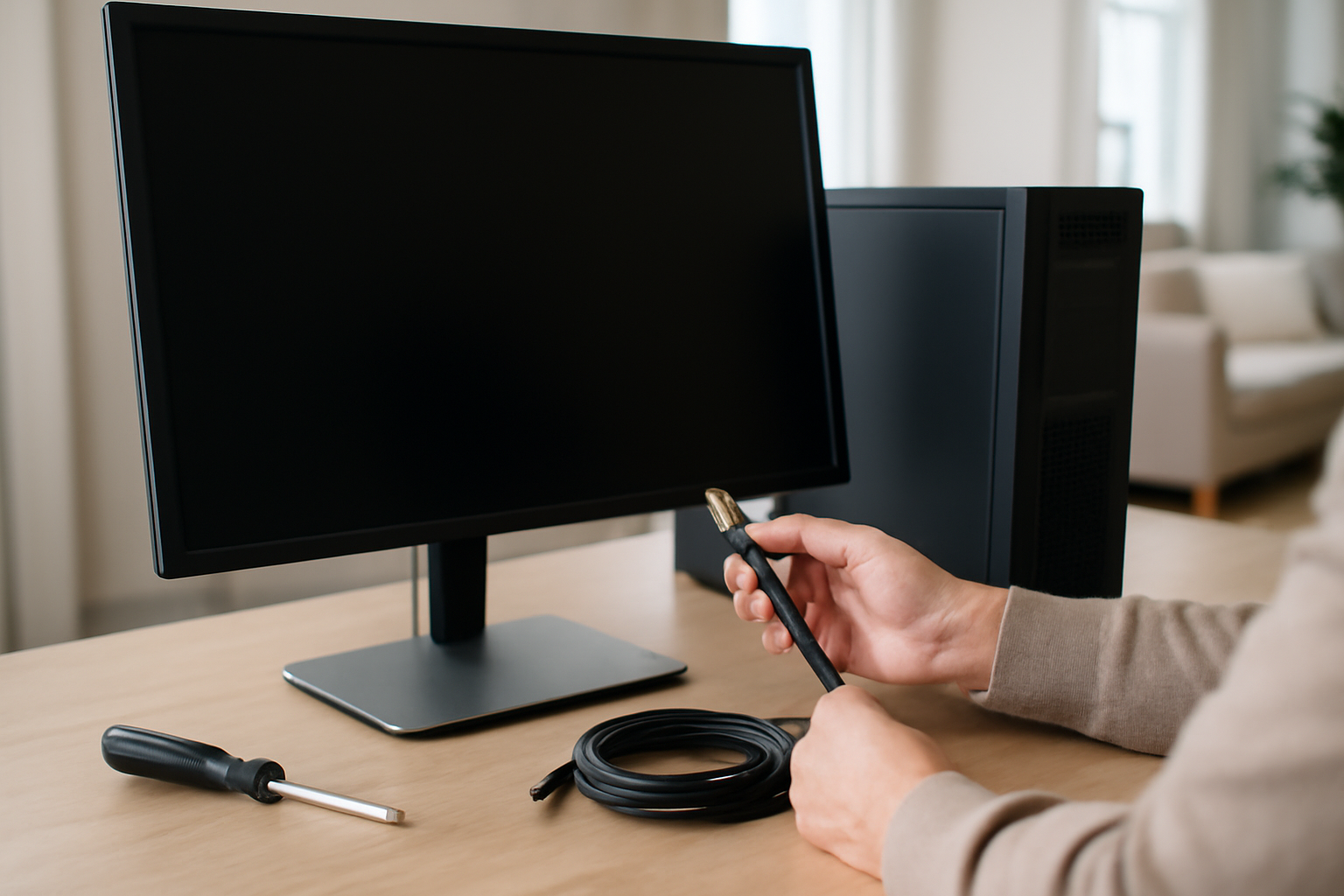 diagnostic mon pc ne s'allume plus du jour au lendemain : test câble HDMI et voyants écran