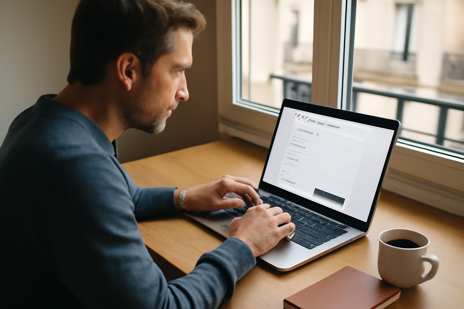 lovable ai sur un écran de laptop, interface de génération d’app web