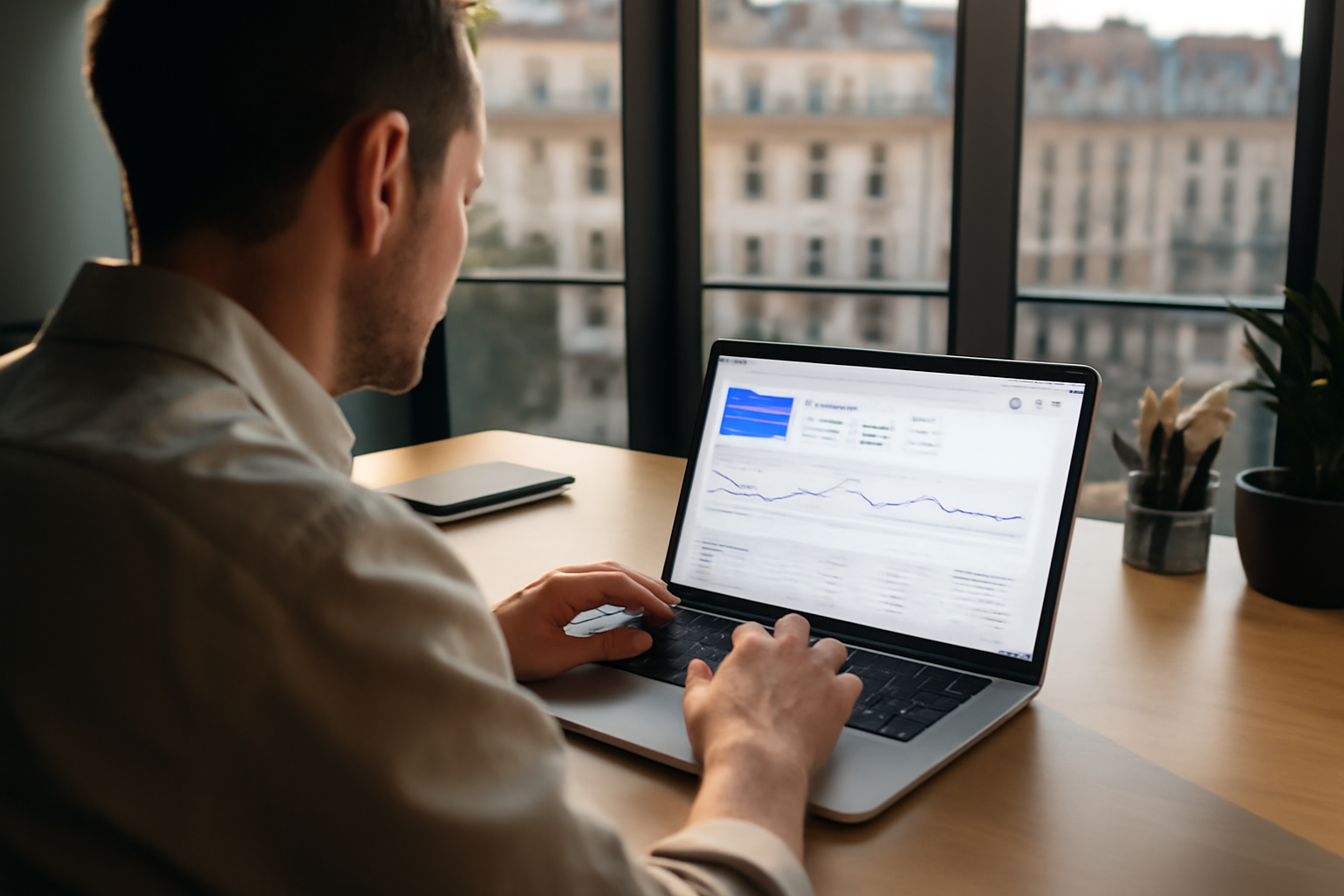 référencement site wix sur un écran de contrôle SEO avec Search Console et graphiques