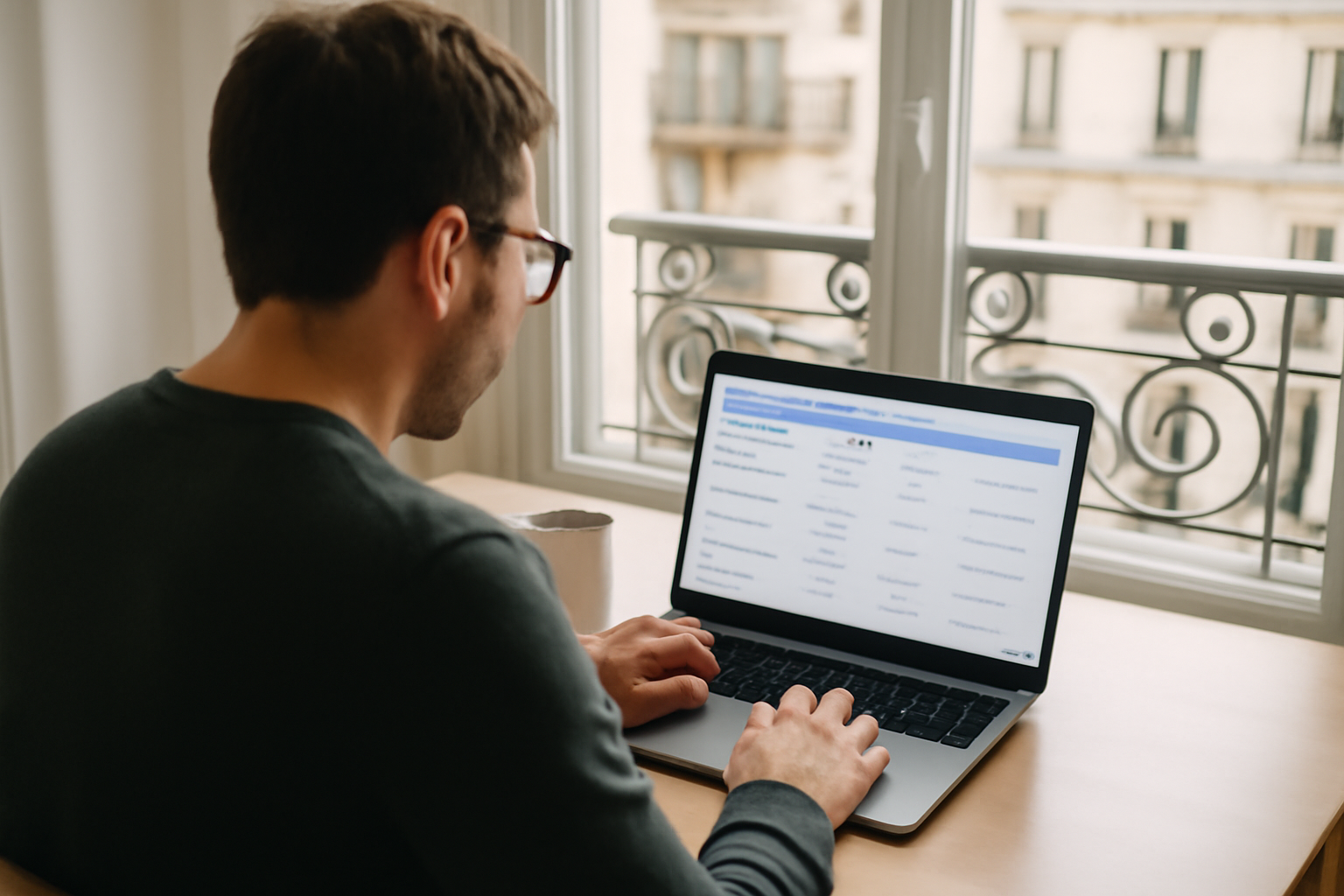 Capture d'écran d'un tableau de bord SEO comparant mots-clés, SERP et suivi de positionnement