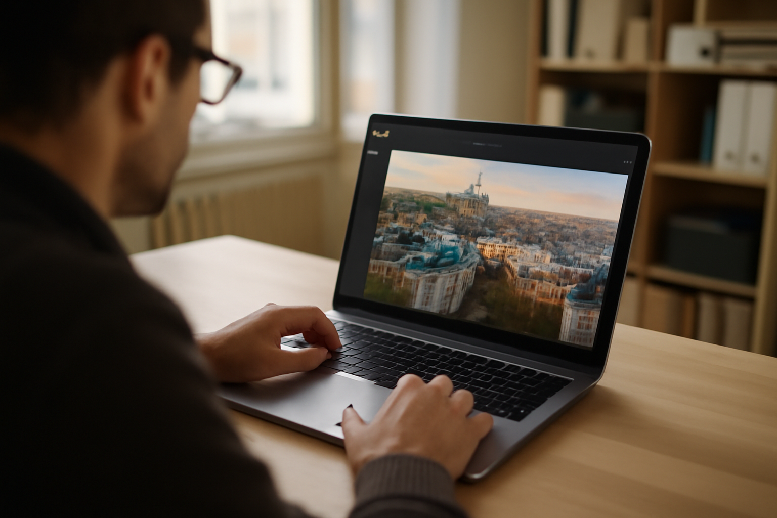 Supprimer le filigrane d'une photo en ligne : interface de sélection au pinceau sur une image réelle