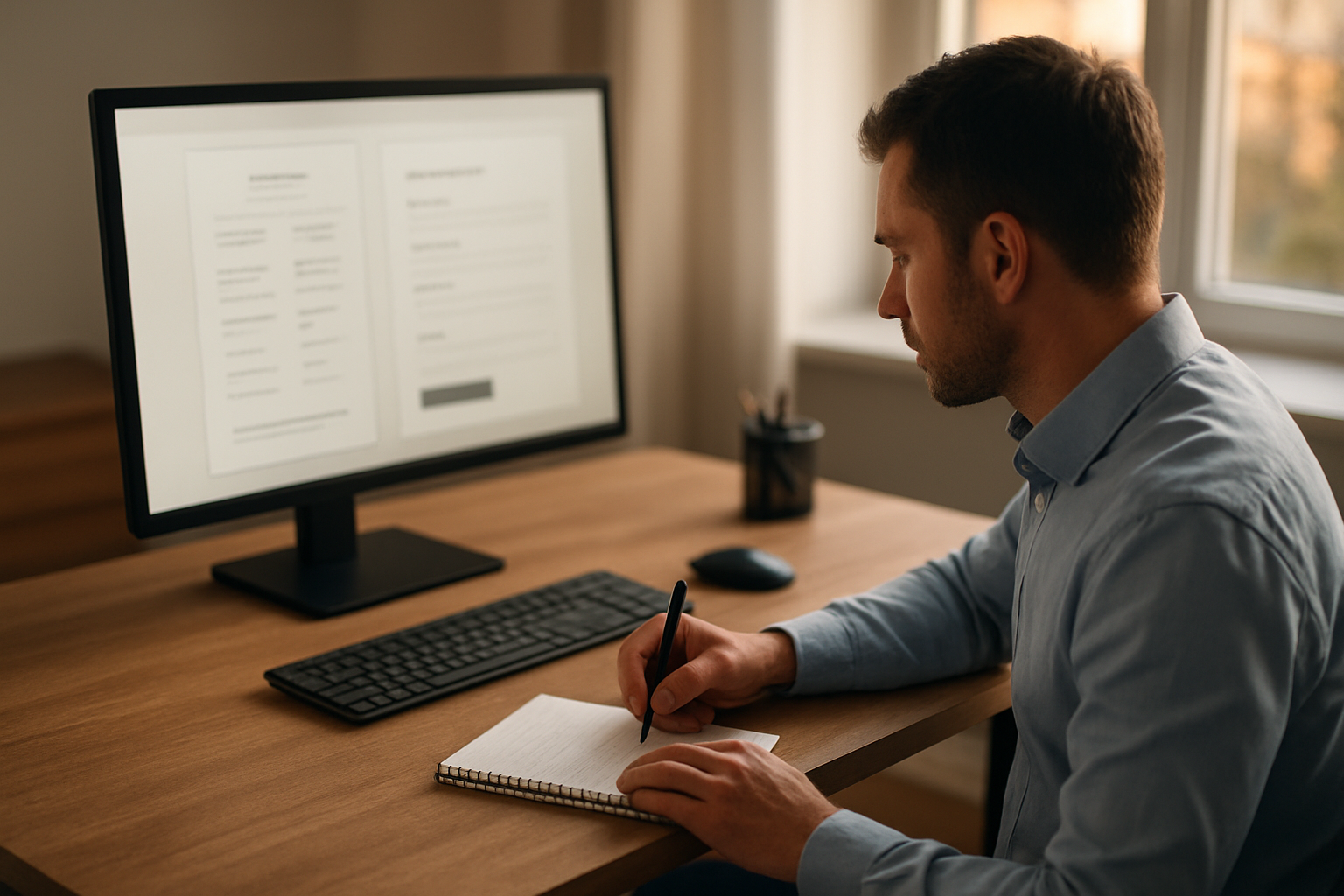 capture photo réaliste d’une page tarifs avec bouton demander un devis et encadré prix, sur écran d’ordinateur dans un bureau