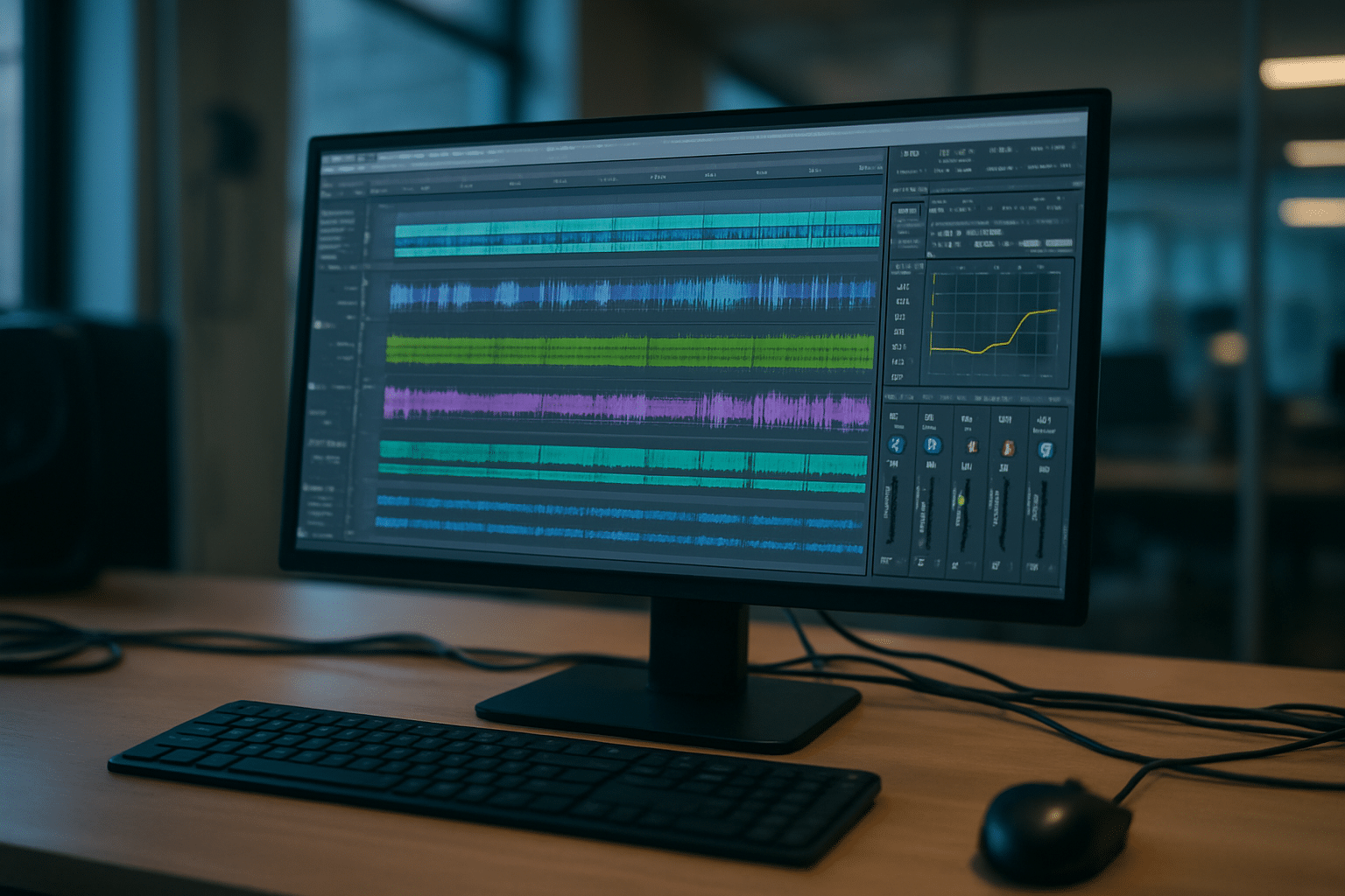 Écran de DAW montrant des stems et réglages de mixage pour intégrer un beat
