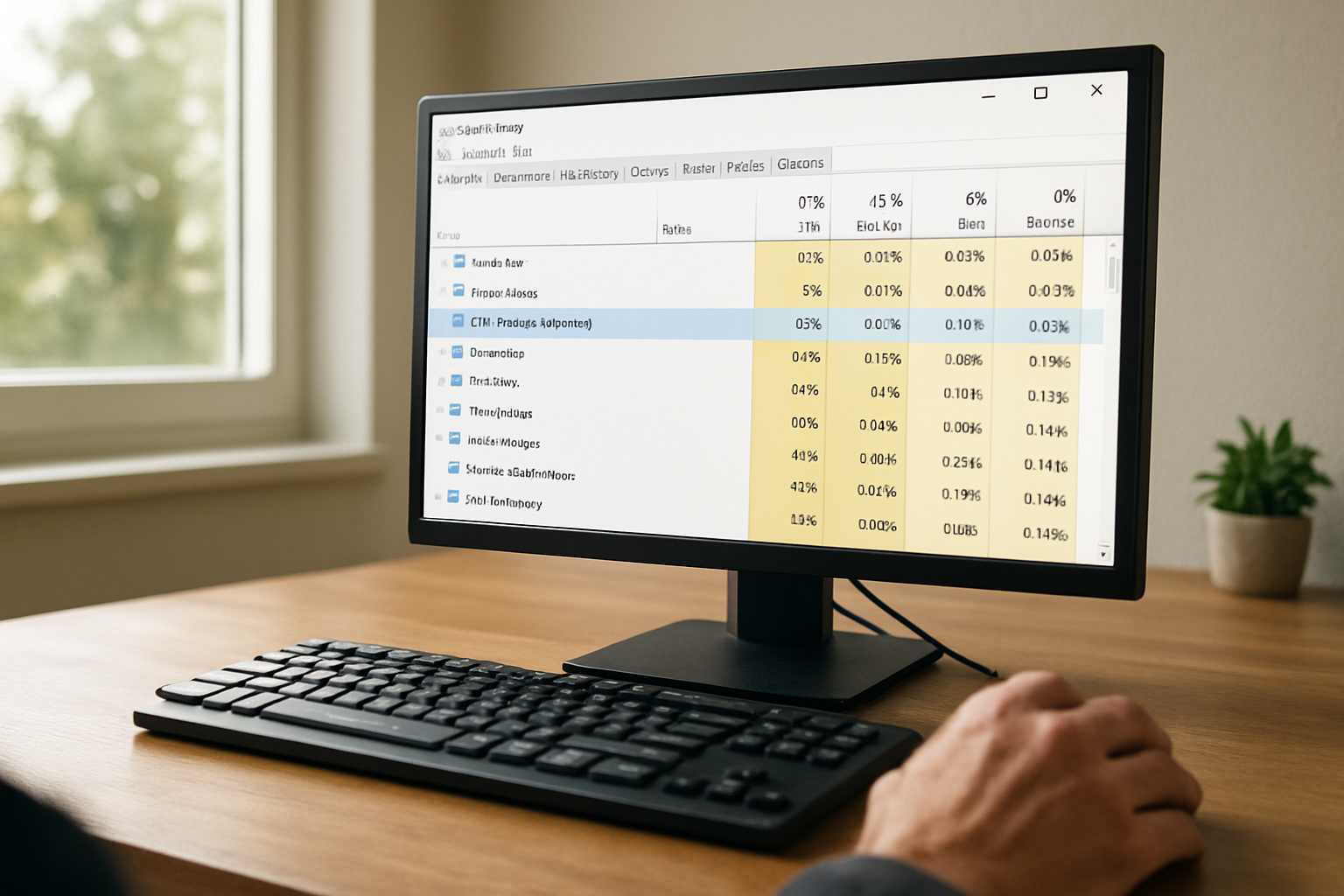 Fenêtre Windows avec le Gestionnaire des tâches et le processus COM Surrogate dllhost.exe